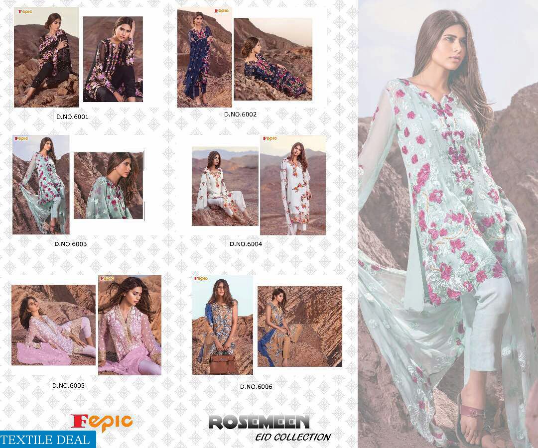 Fepic Rosemeen Eid collection Wholesale pakistani concept Suits
